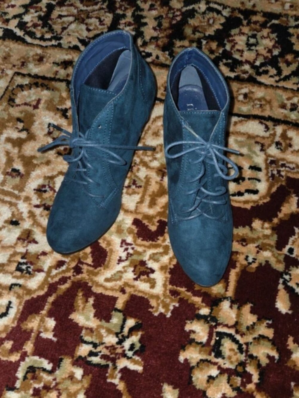 Rialto Faux Suede Boots 3.25in high NWOT Size 11